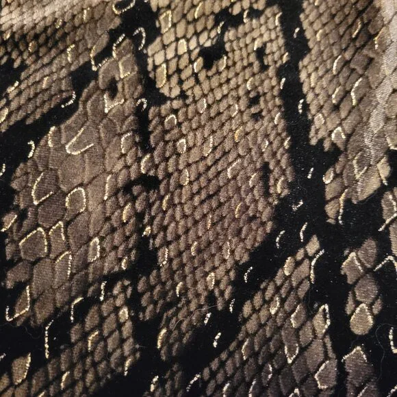 Snake Print Wrap Top - Picture 3 of 9